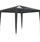 VidaXL Partytent professioneel 90 g/m² 2,5x2,5 m antraciet