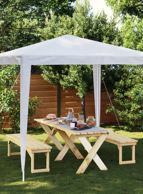 VidaXL Partytent 2,5x2,5 m wit
