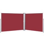 VidaXL Windscherm uittrekbaar 140x1000 cm rood