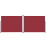 VidaXL Windscherm uittrekbaar 140x1000 cm rood