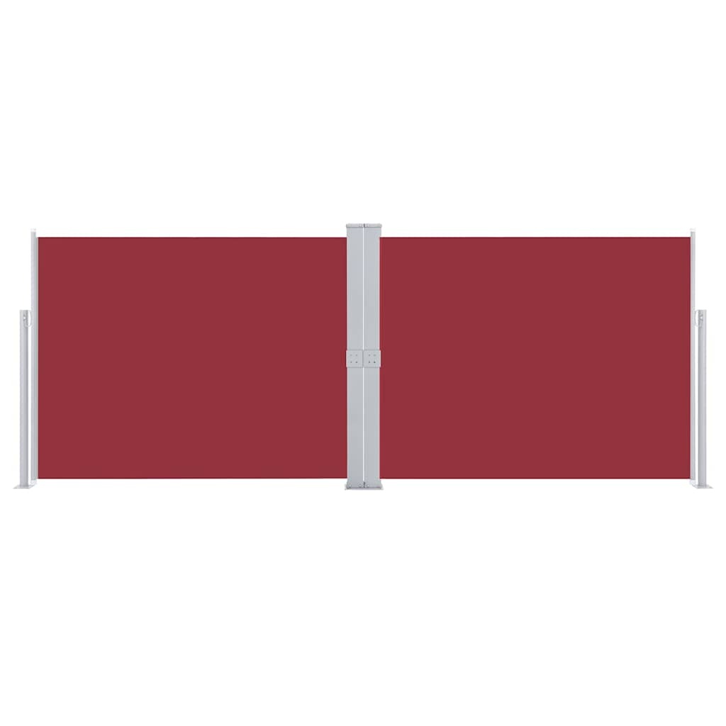 VidaXL Windscherm uittrekbaar 140x1000 cm rood