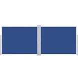 VidaXL Windscherm uittrekbaar 140x1000 cm blauw