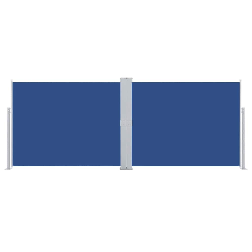 VidaXL Windscherm uittrekbaar 140x1000 cm blauw