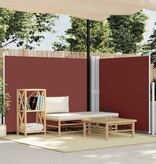 VidaXL Windscherm uittrekbaar 140x1000 cm bruin