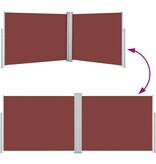 VidaXL Windscherm uittrekbaar 140x1000 cm bruin