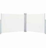 VidaXL Windscherm uittrekbaar 140x1000 cm crème