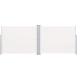 VidaXL Windscherm uittrekbaar 140x1000 cm crème