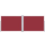 VidaXL Windscherm uittrekbaar 120x1000 cm rood