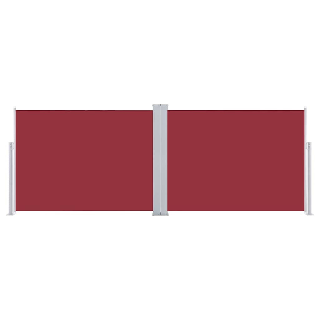 VidaXL Windscherm uittrekbaar 120x1000 cm rood