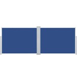 VidaXL Windscherm uittrekbaar 120x1000 cm blauw