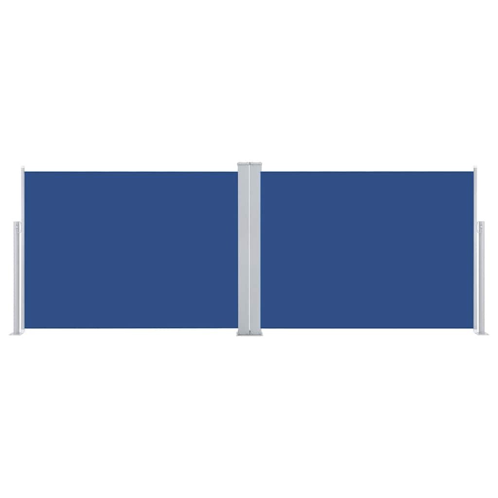 VidaXL Windscherm uittrekbaar 120x1000 cm blauw