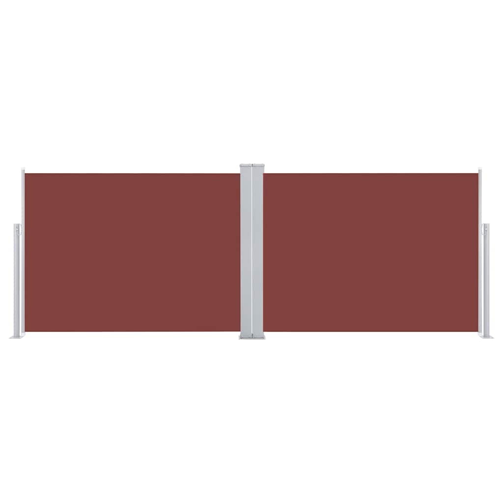 VidaXL Windscherm uittrekbaar 120x1000 cm bruin