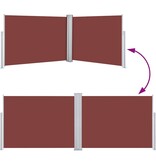 VidaXL Windscherm uittrekbaar 120x1000 cm bruin