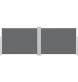 VidaXL Windscherm uittrekbaar 120x1000 cm antraciet