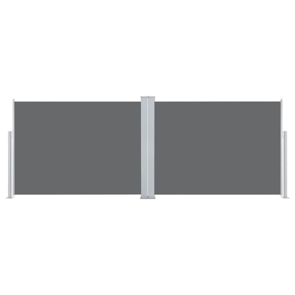VidaXL Windscherm uittrekbaar 120x1000 cm antraciet