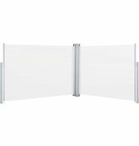 VidaXL Windscherm uittrekbaar 120x1000 cm crème
