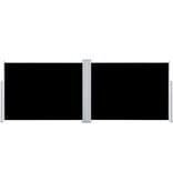 VidaXL Windscherm uittrekbaar 120x1000 cm zwart