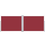 VidaXL Windscherm uittrekbaar 100x1000 cm rood