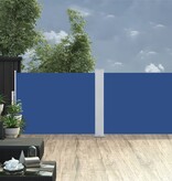 VidaXL Windscherm uittrekbaar 100x1000 cm blauw