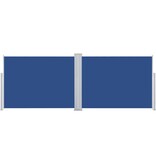 VidaXL Windscherm uittrekbaar 100x1000 cm blauw