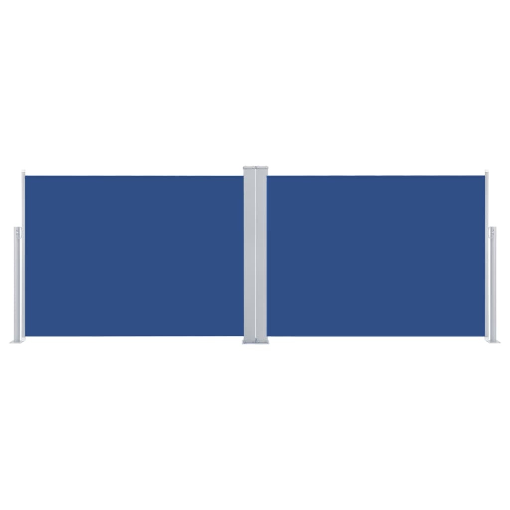 VidaXL Windscherm uittrekbaar 100x1000 cm blauw