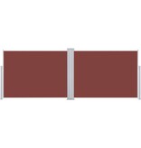 VidaXL Windscherm uittrekbaar 100x1000 cm bruin