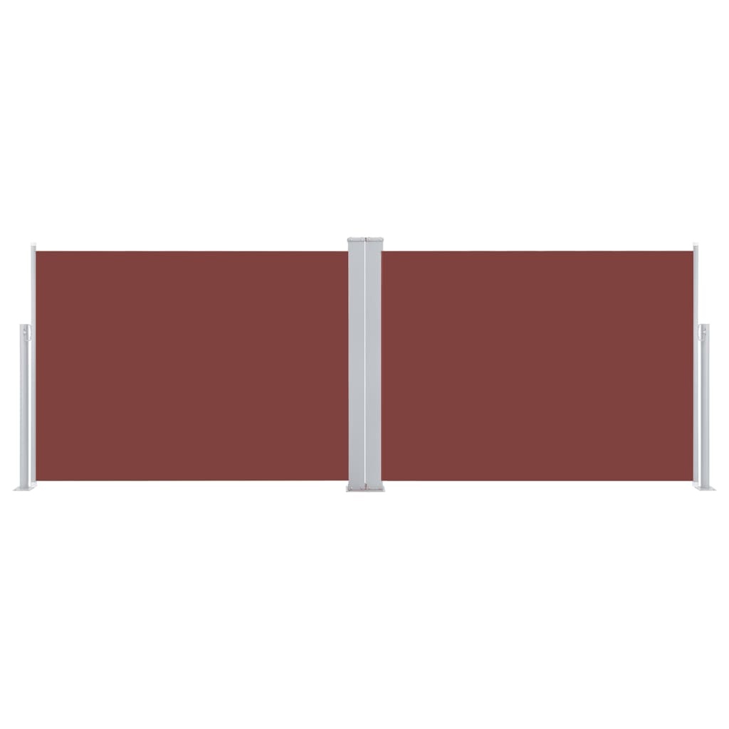VidaXL Windscherm uittrekbaar 100x1000 cm bruin