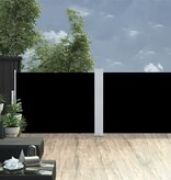 VidaXL Windscherm uittrekbaar 100x1000 cm zwart
