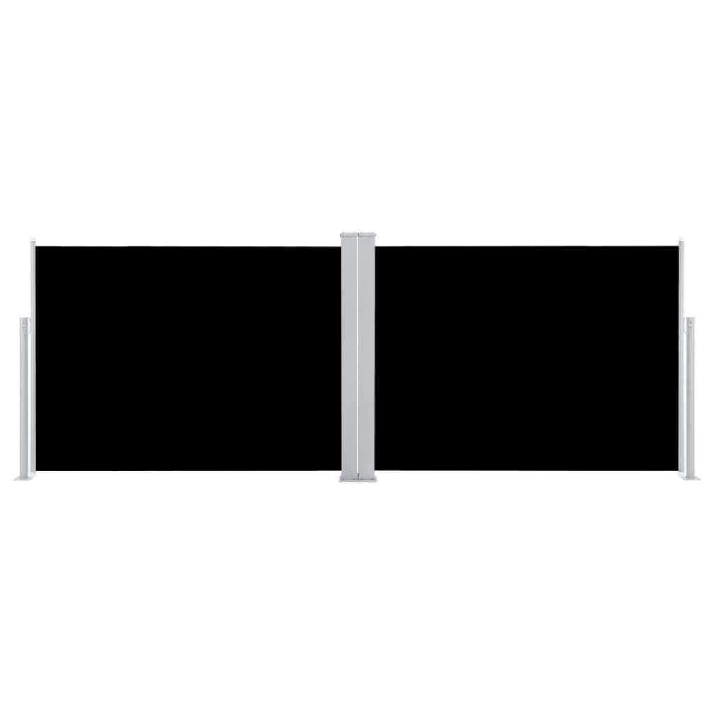 VidaXL Windscherm uittrekbaar 100x1000 cm zwart