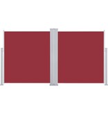 VidaXL Windscherm uittrekbaar 170x600 cm rood
