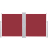 VidaXL Windscherm uittrekbaar 160x600 cm rood
