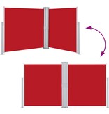 VidaXL Windscherm uittrekbaar 160x600 cm rood