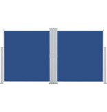 VidaXL Windscherm uittrekbaar 140x600 cm blauw