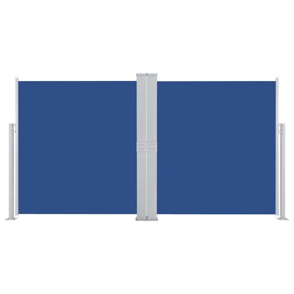 VidaXL Windscherm uittrekbaar 140x600 cm blauw