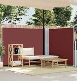 VidaXL Windscherm uittrekbaar 140x600 cm bruin