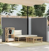 VidaXL Windscherm uittrekbaar 140x600 cm antraciet