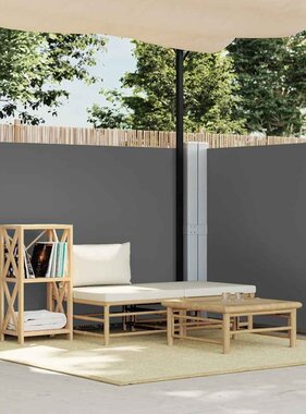 VidaXL Windscherm uittrekbaar 140x600 cm antraciet