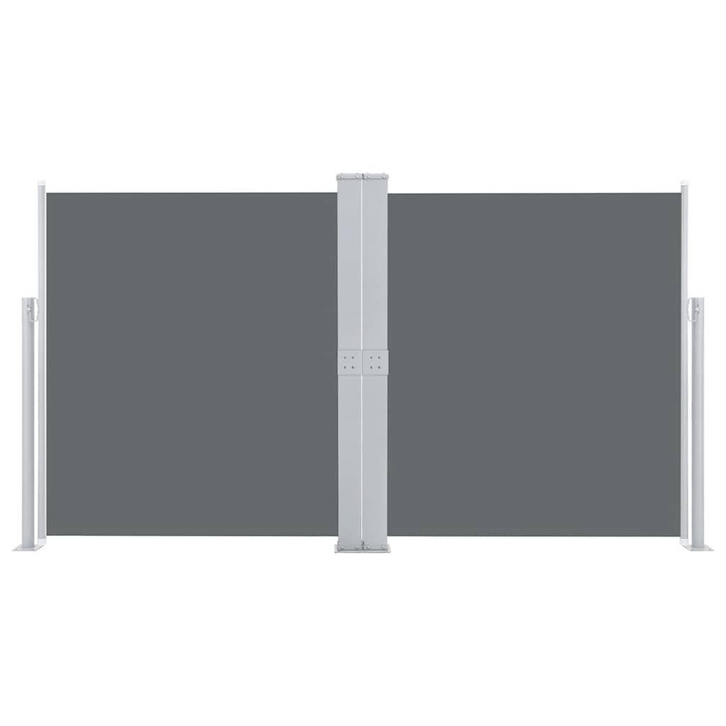 VidaXL Windscherm uittrekbaar 140x600 cm antraciet
