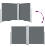 VidaXL Windscherm uittrekbaar 140x600 cm antraciet