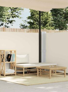 VidaXL Windscherm uittrekbaar 140x600 cm crème