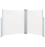 VidaXL Windscherm uittrekbaar 140x600 cm crème