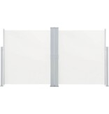 VidaXL Windscherm uittrekbaar 140x600 cm crème