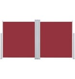 VidaXL Windscherm uittrekbaar 120x600 cm rood