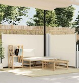 VidaXL Windscherm uittrekbaar 120x600 cm crème