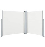 VidaXL Windscherm uittrekbaar 120x600 cm crème