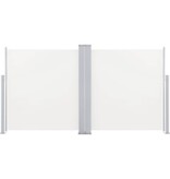 VidaXL Windscherm uittrekbaar 120x600 cm crème