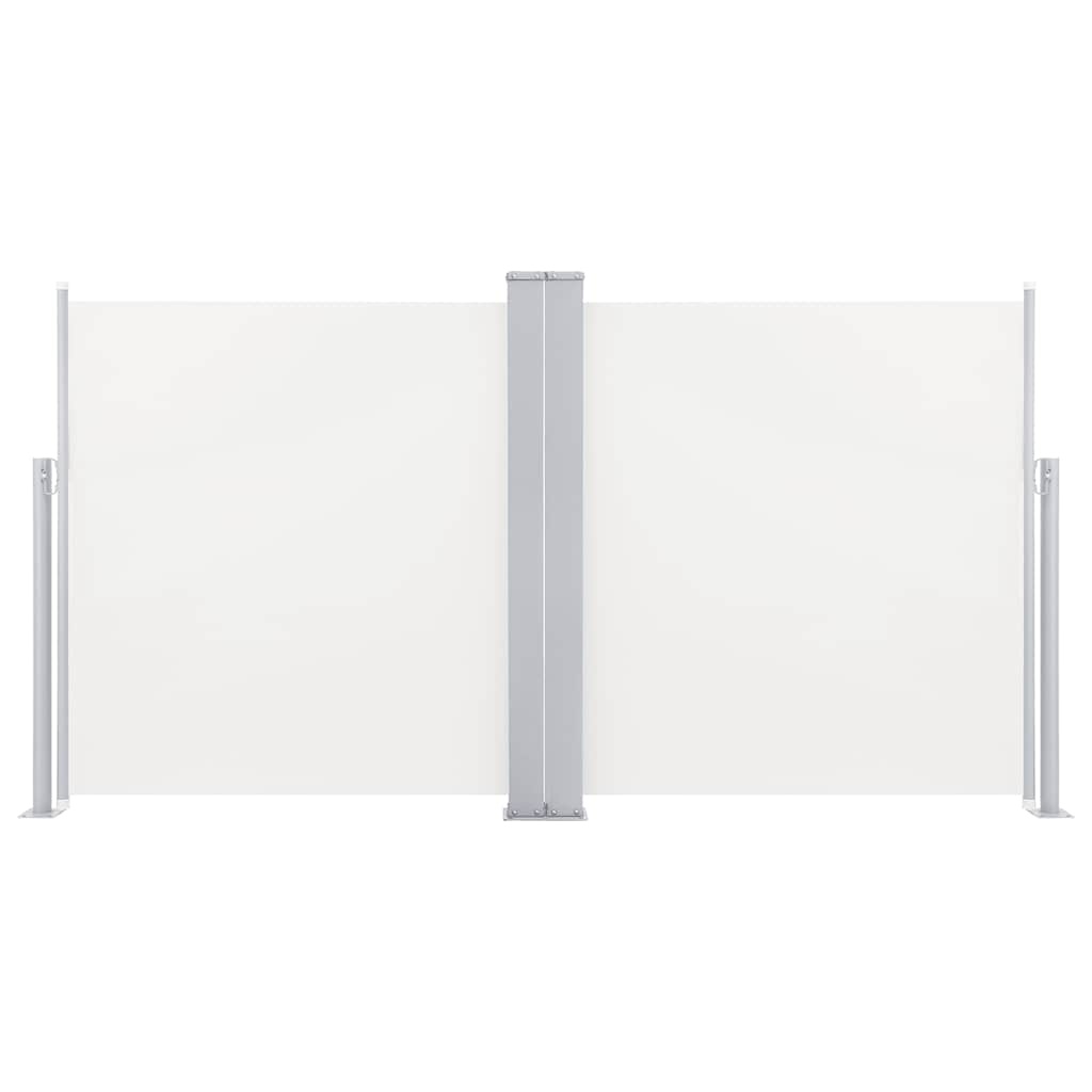 VidaXL Windscherm uittrekbaar 120x600 cm crème