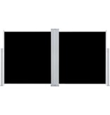 VidaXL Windscherm uittrekbaar 120x600 cm zwart