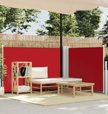 VidaXL Windscherm uittrekbaar 100x600 cm rood