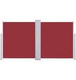 VidaXL Windscherm uittrekbaar 100x600 cm rood